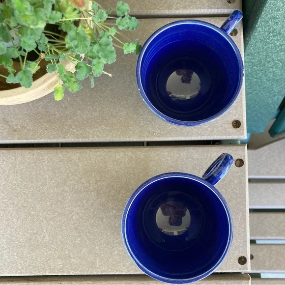 Vintage Cobalt Blue Tea/Coffee Cups - Picture 5 of 6